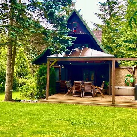 Lesny Leniwiec Z Jacuzzi I Kominkiem Blisko Rzeki Vakantiehuis